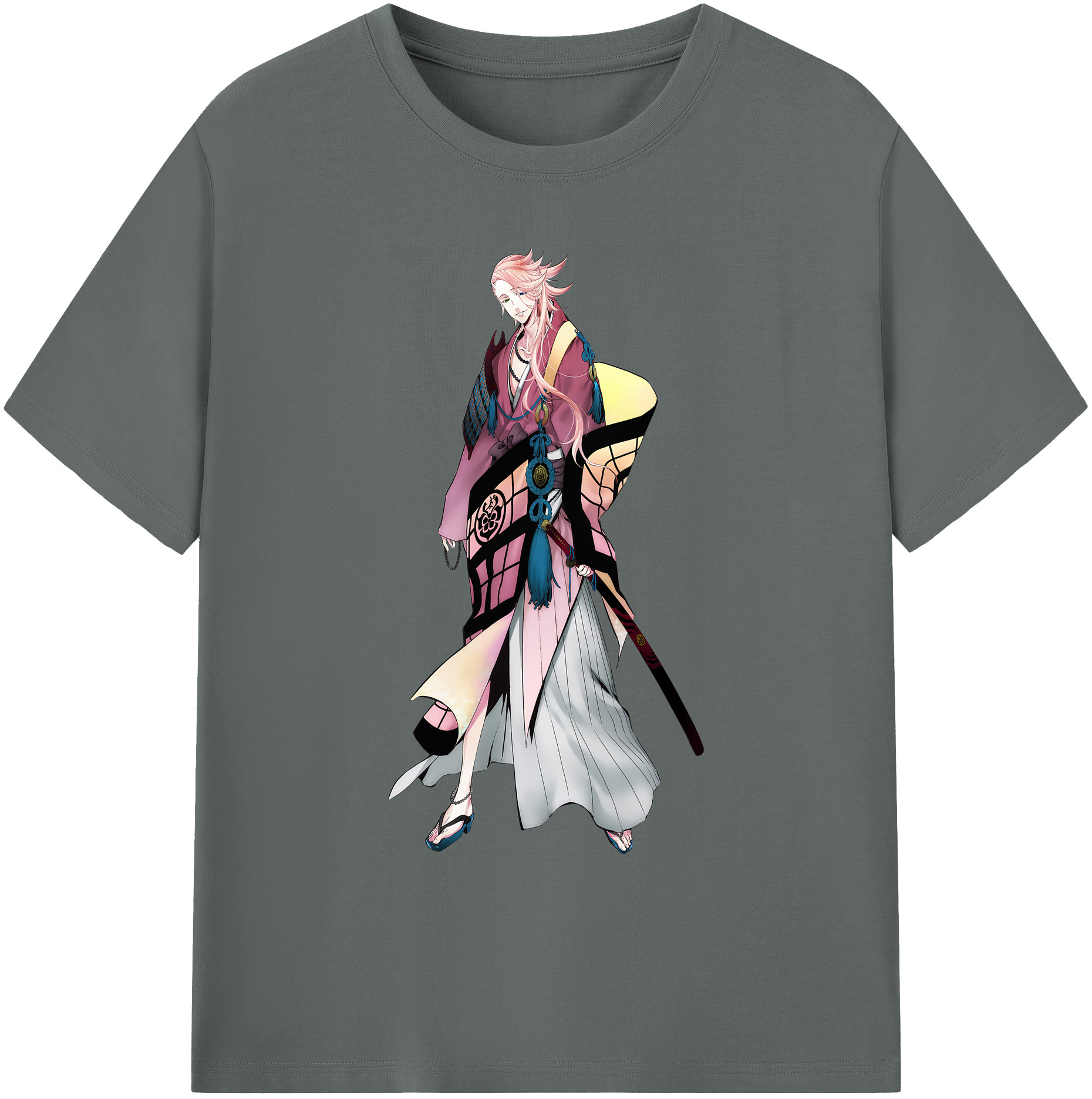 （画像用） 刀剣乱舞 Touken Ranbu 綿100％ メンズ半袖Tシャツ｜肌触りやわらか＆通気性